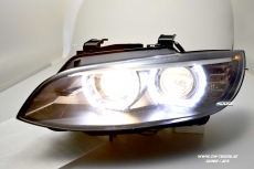 SW-Ltube Angel Eye Xenon headlights for BMW E92 E93 05-08 2 High U-LED positionslight black with AFS