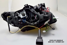 SW-Ltube Angel Eye Xenon headlights for BMW E92 E93 05-08 2 High U-LED positionslight black without AFS