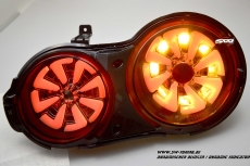 SW-Celi LED Rckleuchten fr Nissan GT-R R35 09-16 Black/smoke White-Lightbar