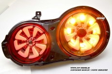 SW-Celi LED Rckleuchten fr Nissan GT-R R35 09-16 Black/smoke White-Lightbar