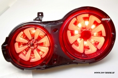 SW-Celi LED Rckleuchten fr Nissan GT-R R35 09-16 Black/smoke White-Lightbar