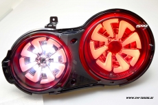 SW-Celi LED Rckleuchten fr Nissan GT-R R35 09-16 Black/smoke White-Lightbar
