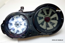 SW-Celi LED Rckleuchten fr Nissan GT-R R35 09-16 Black/smoke White-Lightbar