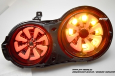 SW-Celi LED Rckleuchten fr Nissan GT-R R35 09-16 Black/smoke White-Lightbar