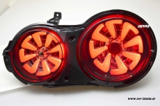 SW-Celi LED Rckleuchten fr Nissan GT-R R35 09-16 Black/smoke RED-Lightbar
