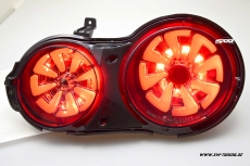 SW-Celi LED Rckleuchten fr Nissan GT-R R35 09-16 Black/smoke RED-Lightbar
