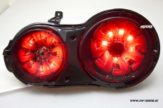 SW-Celi LED Rckleuchten fr Nissan GT-R R35 09-16 Black/smoke RED-Lightbar