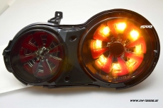SW-Celi LED Rckleuchten fr Nissan GT-R R35 09-16 Black/smoke RED-Lightbar