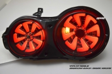 SW-Celi LED Rckleuchten fr Nissan GT-R R35 09-16 Black/smoke RED-Lightbar