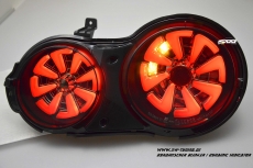 SW-Celi LED Rckleuchten fr Nissan GT-R R35 09-16 Black/smoke RED-Lightbar