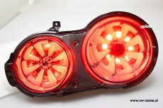 SW-Celi LED Rckleuchten fr Nissan GT-R R35 09-16 smoke White-Lightbar