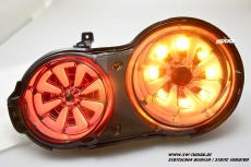 SW-Celi LED Rckleuchten fr Nissan GT-R R35 09-16 smoke White-Lightbar