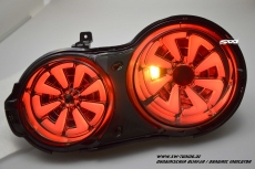 SW-Celi LED Rckleuchten fr Nissan GT-R R35 09-16 smoke White-Lightbar