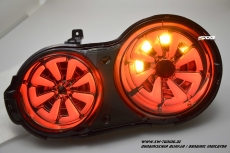 SW-Celi LED Rckleuchten fr Nissan GT-R R35 09-16 smoke White-Lightbar