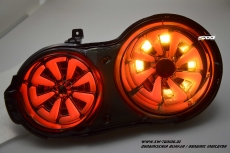 SW-Celi LED Rckleuchten fr Nissan GT-R R35 09-16 smoke White-Lightbar