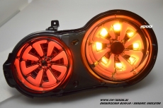 SW-Celi LED Rckleuchten fr Nissan GT-R R35 09-16 smoke White-Lightbar