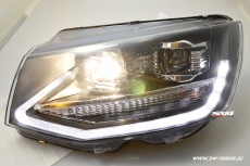 SW-DRLTube headlights VW T6 Type SG 16-20 LED Lighttube DRL R87 black