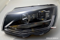 SW-DRLTube headlights VW T6 Type SG 16-20 LED Lighttube DRL R87 black
