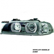 Angel Eye Xenon Scheinwerfer fr 5er BMW E39 95-00 mit High LED Standlichtringe black