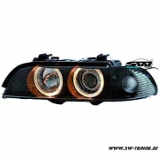 Angel Eye Scheinwerfer 5er BMW E39 95-00 black Standlichtringe