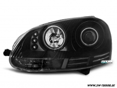 SW Angel Eye Scheinwerfer VW Golf 5 03-08 black CCFL-Standlichtringe LED Lighttube