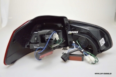 SW-Celi LED Rckleuchten fr VW Golf VI 08-12 Cherry red/clear Lightbar mit LED Blinker