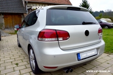 SW-Celi LED Rckleuchten fr VW Golf VI 08-12 Cherry red/clear Lightbar mit LED Blinker