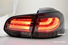 SW-Celi LED Rckleuchten fr VW Golf VI 08-12 smoke Lightbar mit LED Blinker