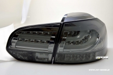 SW-Celi LED Rckleuchten fr VW Golf VI 08-12 smoke Lightbar mit LED Blinker