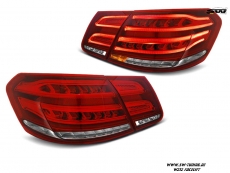 SWCeli LED Rckleuchten fr Mercedes E-Klasse W212 Facelift 14-16 Limo red/clear mit wischblinker