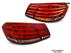 SWCeli LED Rckleuchten fr Mercedes E-Klasse W212 Facelift 14-16 Limo red/clear mit wischblinker