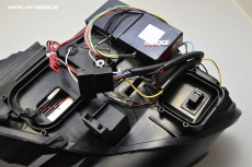 SW-DRLtube Angel Eye Xenon headlights for BMW X5 E70 07-10 High U-LED DRL black (for AFS-Versions)