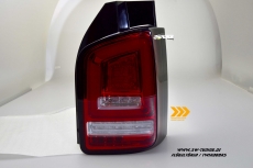SW-Celi LED Rckleuchten fr VW T6 Typ SG 16-20 Flgeltr red/clear mit Wischblinker