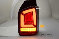 SW-Celi LED Rckleuchten fr VW T6 Typ SG 16-20 Flgeltr red/clear mit Wischblinker