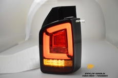 SW-Celi LED Rckleuchten fr VW T6 Typ SG 16-20 Flgeltr red/smoke mit Wischblinker
