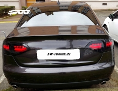 SW-Celi Voll LED Rckleuchten Audi A4 B8 8K Limousine 07-11 RED-Lightbar Black/smoke