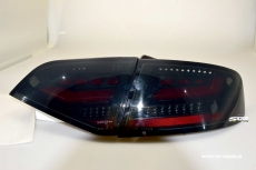 SW-Celi Voll LED Rckleuchten Audi A4 B8 8K Limousine 07-11 RED-Lightbar Black/smoke