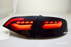 SW-Celi Voll LED Rckleuchten Audi A4 B8 8K Limousine 07-11 RED-Lightbar Black/smoke