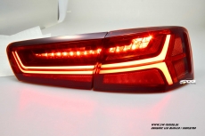 SW-Celi LED taillights Audi A6 4G Sedan 11-14 red clear Lightbar dynamic LED indicator