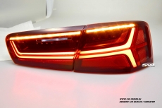 SW-Celi LED taillights Audi A6 4G Sedan 11-14 red clear Lightbar dynamic LED indicator