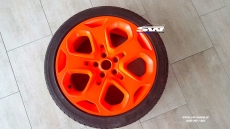 sprayfoil / NEON red shiny Spray foil Foliatec 2x400ml & 2x400ml Primer 43,72EUR/1l