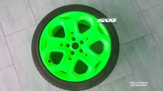 sprayfoil / NEON green shiny Spray foil Foliatec 2x400ml & 2x400ml Primer 43,72EUR/1l