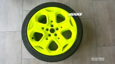 sprayfoil / NEON YELLOW shiny Spray foil Foliatec 2x400ml & 2x400ml Primer 43,72EUR/1l