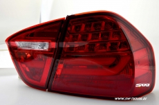 SWCeli LED Rckleuchten fr 3er BMW E90 Limo 05-08 red/red Lightbar (nicht 335d)