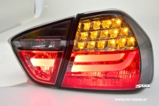 SWCeli LED Rckleuchten fr 3er BMW E90 Limo 05-08 smoke / red Lightbar (nicht 335d)