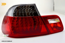 SW-Light LED Rckleuchten fr 3er BMW E46 Coup 98-03 red/crystal 4teilig mit dynamischer Blinker