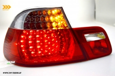 SW-Light LED Rckleuchten fr 3er BMW E46 Coup 98-03 red/crystal 4teilig mit dynamischer Blinker