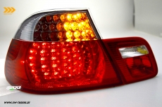 SW-Light LED Rckleuchten fr 3er BMW E46 Coup 98-03 red/crystal 4teilig mit dynamischer Blinker