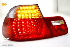 SW-Light LED Rckleuchten fr 3er BMW E46 Coup 98-03 red/crystal 4teilig mit dynamischer Blinker