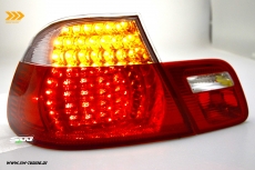SW-Light LED Rckleuchten fr 3er BMW E46 Coup 98-03 red/crystal 4teilig mit dynamischer Blinker